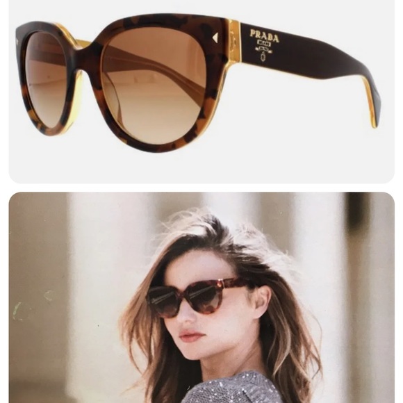 PRADA Cat Eye Brown Sunglasses - Picture 9 of 10